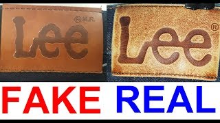 Real vs fake Lee jeans. How to spot fake lee