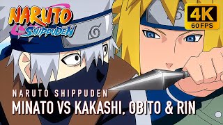 Minato Vs Kakashi, Obito And Rin [4K 60Fps] | Naruto Shippuden Ultimate Ninja Storm 4