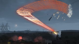 SU-57 Jet Explodes infront of C-RAM System - Phalanx CIWS in Action - Military Simulation - ArmA 3
