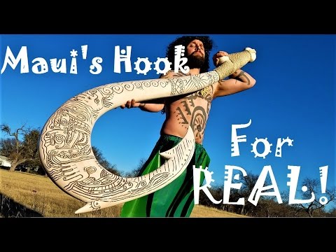 I Make Maui's Hook For Real, And It GLOWS IN THE DARK! Disney's Moana 
