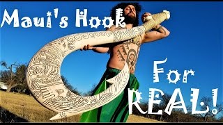 I Make Maui's Hook For Real, And It GLOWS IN THE DARK! Disney's Moana