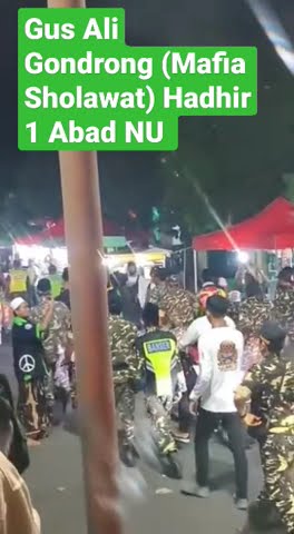 Gus Ali Gondrong (Mafia Sholawat) Hadhir 1 Abad NU dg mengendarai Motor King. #1AbadNU #deltas