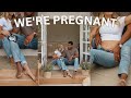 Were pregnant  baby announcement
