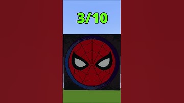 Minecraft: What SPIDER-MAN Pixel Art Is the Best?🤔#shorts