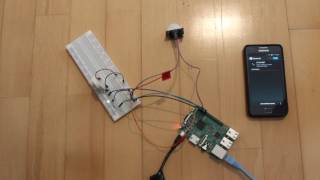 Raspberry Pi  smartphone bluetooth alarm system