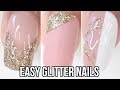 5 easy glitter nail ideas  part 3gold glitter