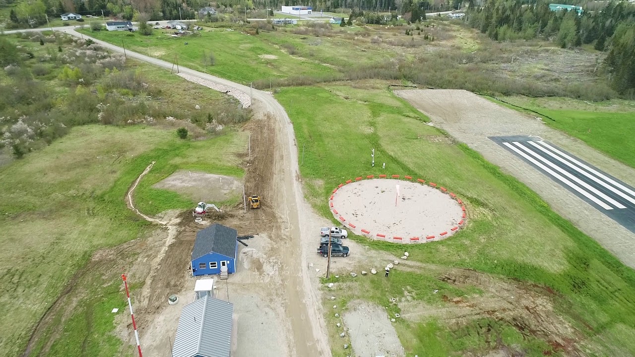 KMVM Construction Progress at Machias Valley Airport in Machias Maine