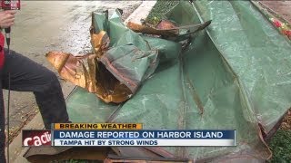 Report: Water spout hits Harbor Island
