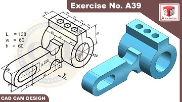 SolidWorks Tutorial for beginners Exercise A39
