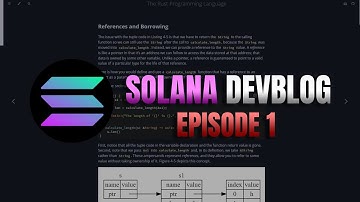 Solana Devblog #1 - The Rust Book