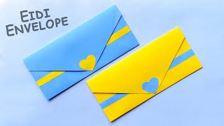 Eid Special Card Envelope | How To Make Paper Envelope [With Glue & Scissor] |Making Paper Gift Card