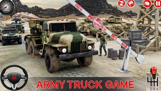 Army machine transporter truck simulator 3D - simulator - US army truck - android gameplay screenshot 4
