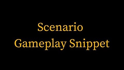 MicroDevBlog #40 - Scenario tactical gameplay