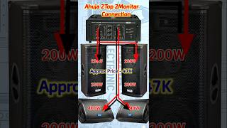 🔴Ahuja 2Top 2Monitar 1Amplifier Dj Connection/Ahuja Dj Setup price