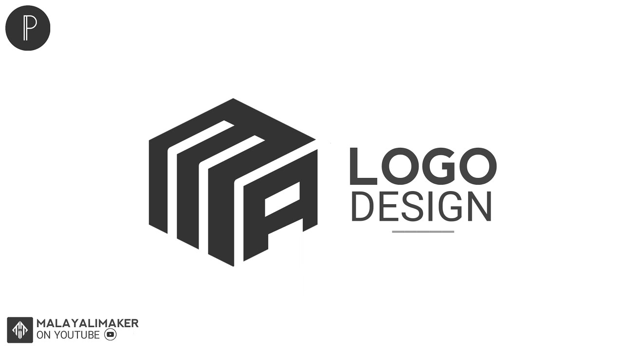 Pixellab tutorial | Professional cubic logo design on mobile with pixellab | Malayali Maker designs