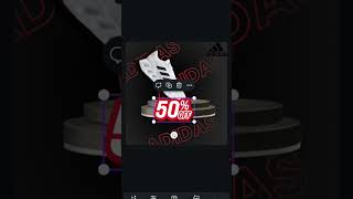 Adidas shoes 50% off poster design in canva | malwa Designer #canva #printdesign #slidedesign #desig