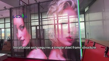 Transparent led display #advertising #leddisplay #ledsign #ledpanel #ledscreenfactory #ledscreen