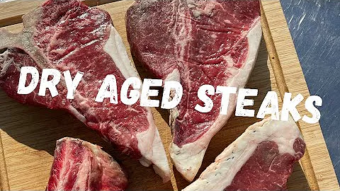 Dry aged T-bone steaks on the PK 360 grill