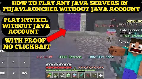 HOW TO PLAY ANY JAVA SERVER LIKE HYPIXEL, BEDWARS IN POJAVLAUNCHER WITHOUT JAVA ACCOUNT