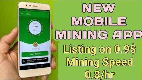 New Free Mobile Mining Crypto || 0.9$ on Listing || 0.8/hrs Mining speed Now || Join early stage ||