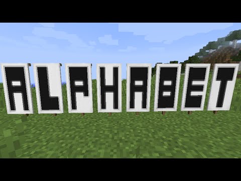 feasible features ep 2 banner alphabet 1 8 youtube how to make letter banners in minecraft