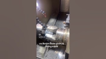 cnc Machine Double spindle job holding process
