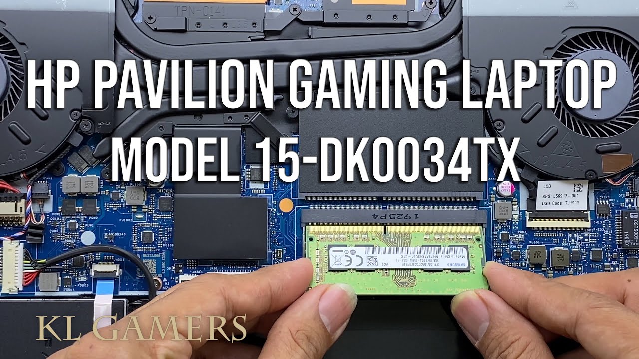 HP Pavilion Gaming Laptop Model 15-dk0034TX upgrade Kingston DDR4