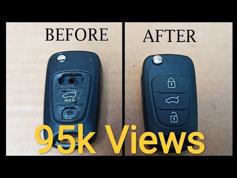 How To Replace Your Hyundai Remote Key Fob Case Flip Key i10 i20 i30 i40 ix25 ix35 ix55 – Easy DIY