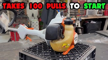 STIHL FS45 Weed Trimmer Takes A Long Time To Start (Simple Fix)