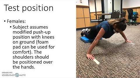 Closed Kinematic Chain Upper Extremity Stability Test
