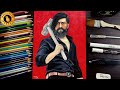 KGF - Chapter 2 Hyperrealistic color pencil drawing  | Yash | Realistic sketch