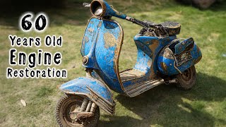 1962 Vintage Vespa Scooter Two Stroke - ENGINE Restoration # 2 by Live With Creativity 170,513 views 1 year ago 10 minutes, 56 seconds