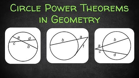 Circle Power Theorems in Geometry - Chords, Secants & Tangents
