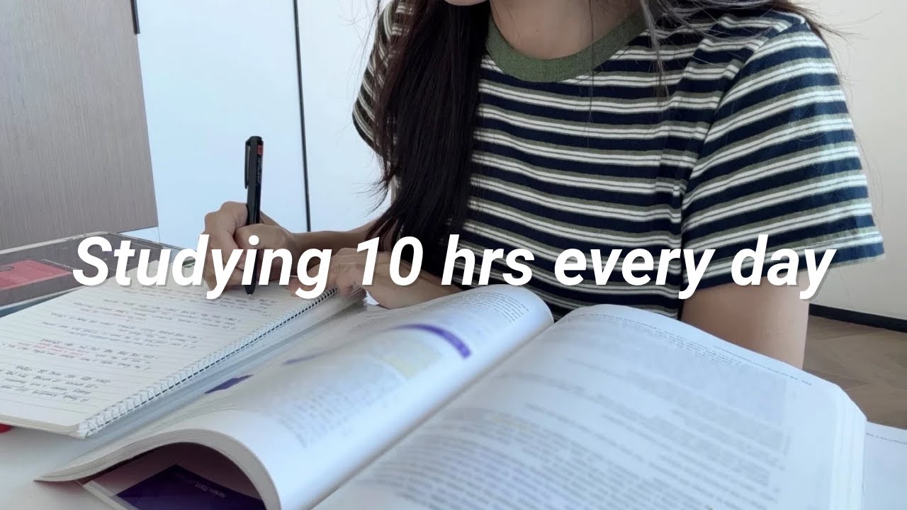 eng) 퇴사 후 매일 10시간씩 공부하는 브이로그🔥 | 공부는 관성이다 | 루틴 만드는 일주일
