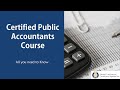 The certified public accounts cpa course