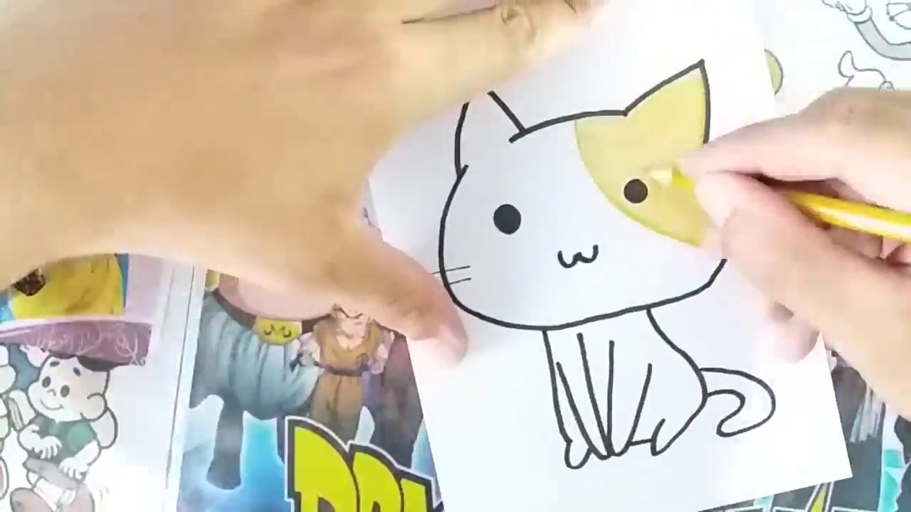 Como Desenhar Um Gato Gatinho Fofinho Youtube