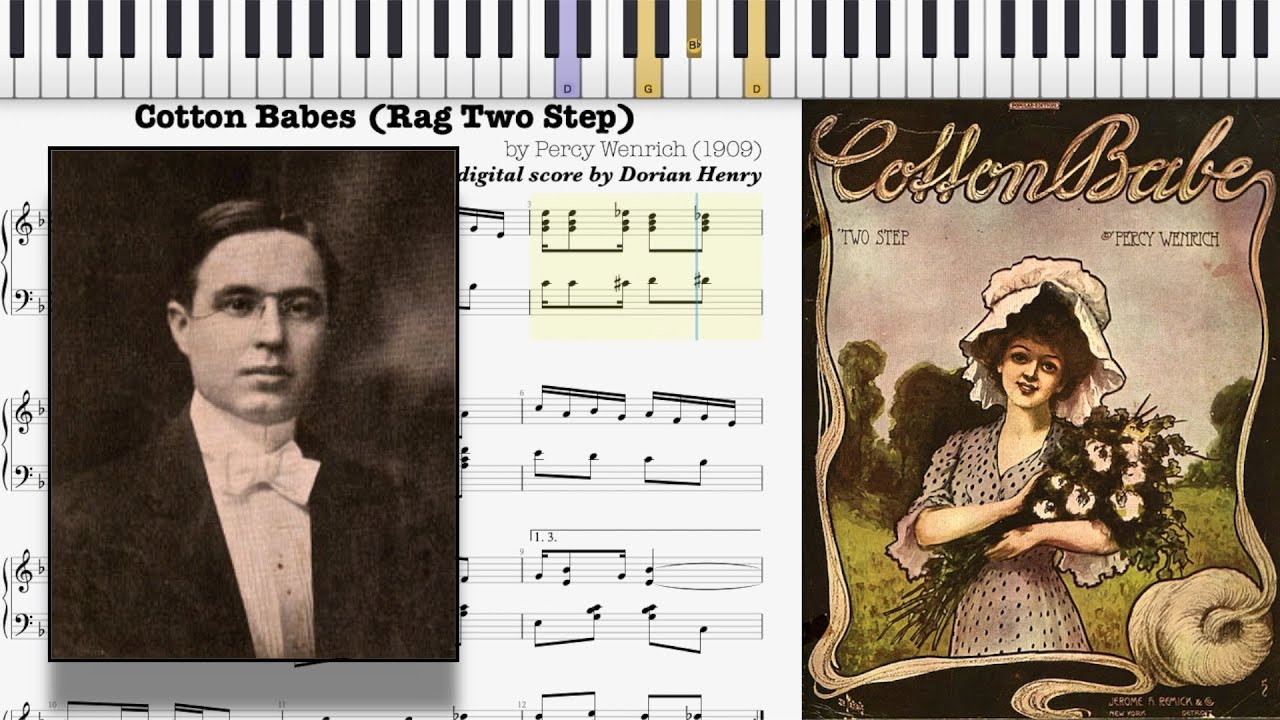 Cotton Babes Rag by Percy Wenrich (1909, Ragtime piano) - YouTube
