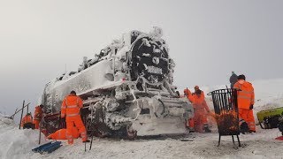 Die Rettung der Brockenlok 99 234 am 10.Januar 2019 / Brockenbahn eingefroren # POLAREXPRESS