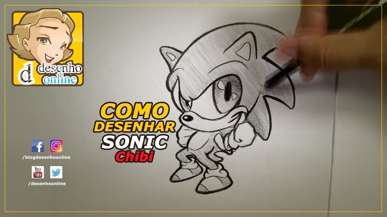 Como Desenhar o Sonic │ How To Draw Sonic 