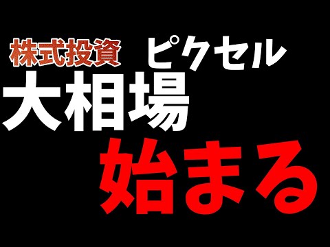 【株式投資】ピクセルカンパニーズ　大相場の始まり！