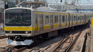 B10編成 折り返し中野行き 津田沼駅5番線に到着#e231系0番台 #中央総武線 