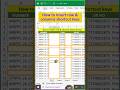 How to Insert row & columns shortcut keys. #excel #exceltips #exceltricks #exceltutorial