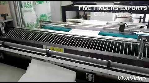 Hi-Tech Non Woven Fabric Sheet Cutting Machine in India | Five Fingers Exports