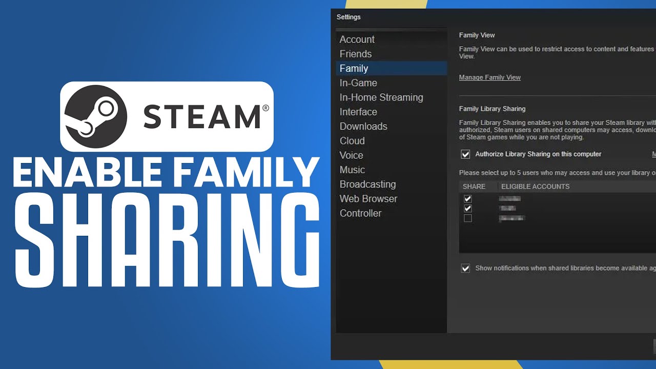 How To Enable Family Sharing On Steam 2025 Easy Tutorial YouTube how-to-enable-family-sharing-on-steam-2025-easy-tutorial-youtube