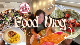 WHAT I EAT + COOK  || FOOD IDEAS || AYCE sushi, tiramisu lattes, pizza, and more! vlog