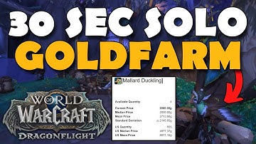 Super Fast Easy SOLO GOLDFARM! WoW Dragonflight Goldfarming - Mallard Duckling