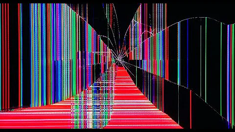 Broken TV Screen effect REAL motion & electric shorts