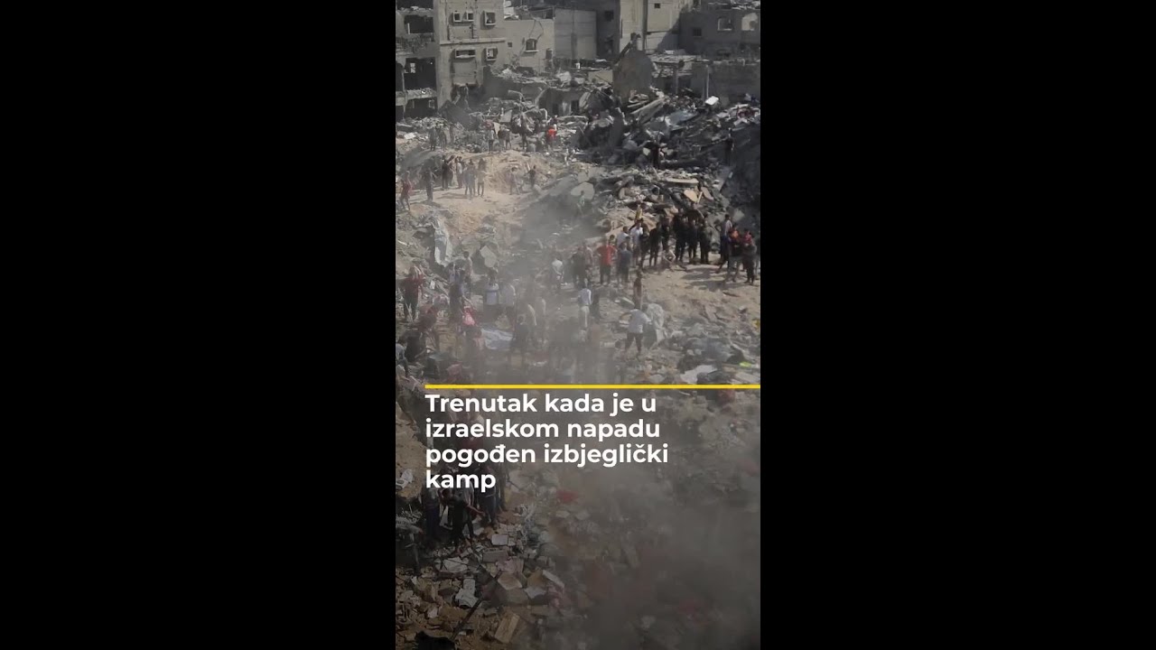 لحظة الهجوم على مخيم جابيلية للاجئين