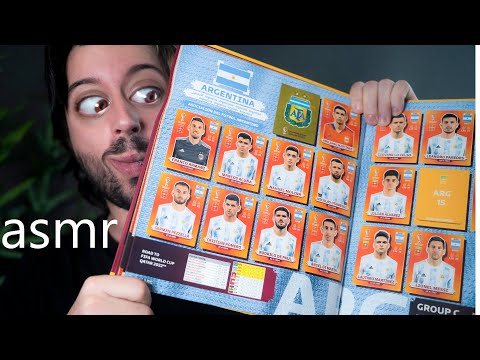 asmr Llenando el álbum del mundial QATAR 2022 asmr para dormir