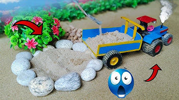 diy tractor bridge making machine mini science project || water pump || @keepVilla